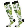 Wusikd Green Grapes Compression Socks for Women and Men Circulation Long Socks for Athletic Running 1 view 1