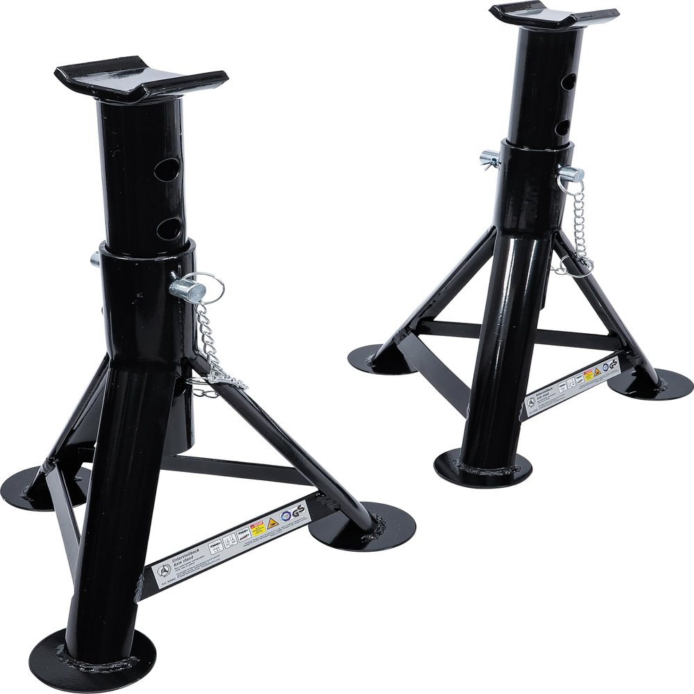 BGS DIY 93002 | Tube Stands | Load Capacity 1500 kg/Pair | Travel 322-490 mm | 1 Pair