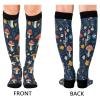 Wusikd Cute Mushrooms Forest Compression Socks for Women and Men Circulation Long Socks for Athletic Running 1 view 2