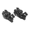 HERCHR MTB Disc Brake Set, 1 Set Disc Brake Kit, MTB Front & Rear Disc Brake Caliper Bicycle Bicycle Cable Puller Accessories for Mountain Bike, Road Bike, BMX(Black) view 1