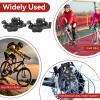 HERCHR MTB Disc Brake Set, 1 Set Disc Brake Kit, MTB Front & Rear Disc Brake Caliper Bicycle Bicycle Cable Puller Accessories for Mountain Bike, Road Bike, BMX(Black) view 3