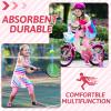 Hungdao 3 Pairs Volleyball Knee Pads for Kids Soft Breathable Brace Non Slip Padded Sponge Knee Support for Girls Boys Dance, Football, Skating, Running, Youth Sports(X-Small,Pink, Purple, Black) view 4