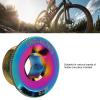 HERCHR Mountain Bike Crankset Screw M19 Aluminum Alloy Bike Crank Cover Screws Bike Crank Screws Bicycle Bolts Crank Cover Screws(Colorful) view 3