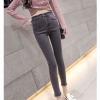 Maiyifu-GJ Women's High Waisted Destroyed Raw Hem Jeans Skinny Boyfriend Ankle Denim Pants Casual Slim Pencil Jean Trouser (Dark Grey,25) view 4