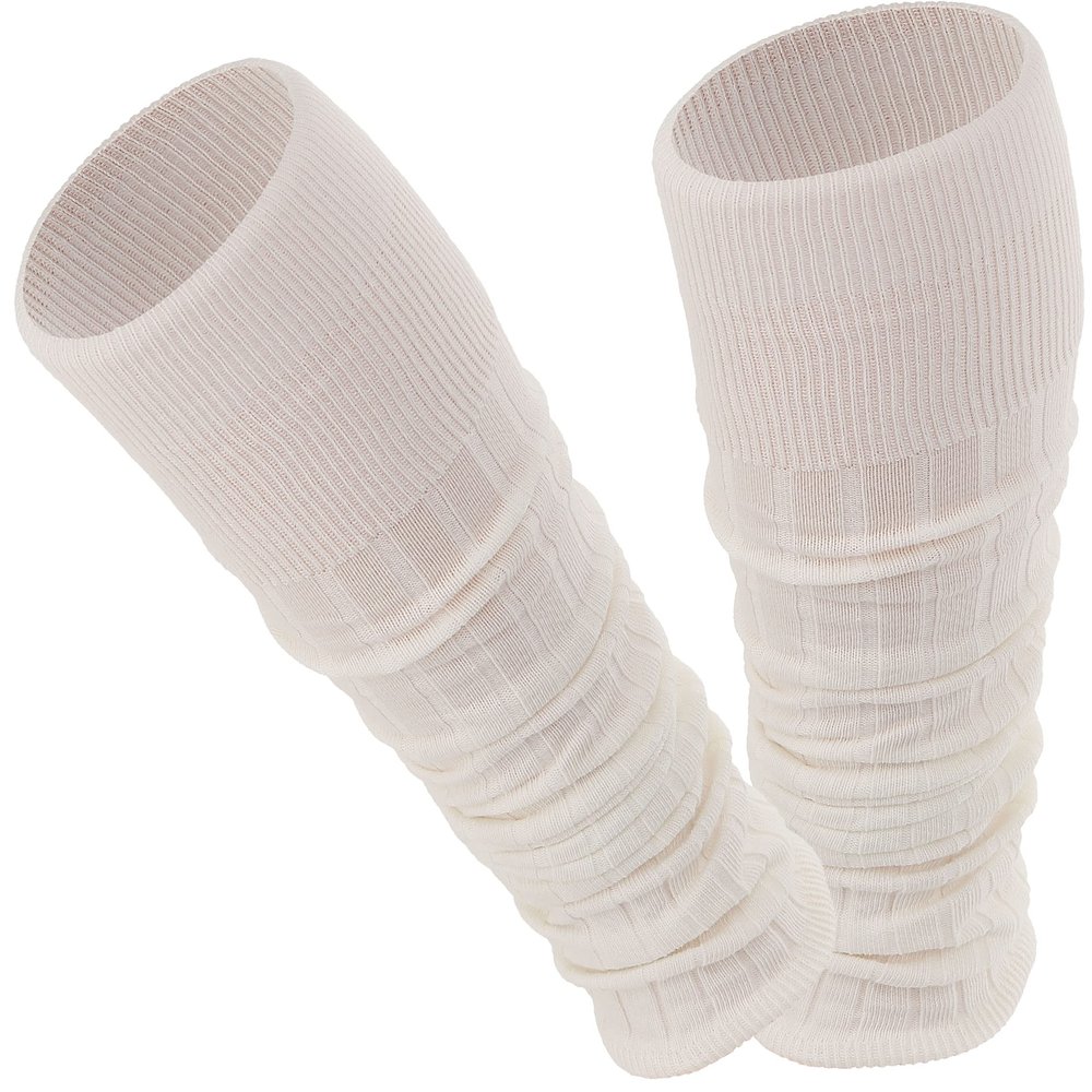 TODO Cotton Women's Leg Warmers - leggings for everyday, dance, sports (Ecru)