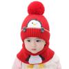 Kids Winter Hat and Scarf Set, Penguin Pattern Warm Wool Beanie Hat and Scarf for Infant Toddler Boy Girl 1-4 Years Old view 1