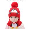 Kids Winter Hat and Scarf Set, Penguin Pattern Warm Wool Beanie Hat and Scarf for Infant Toddler Boy Girl 1-4 Years Old view 2