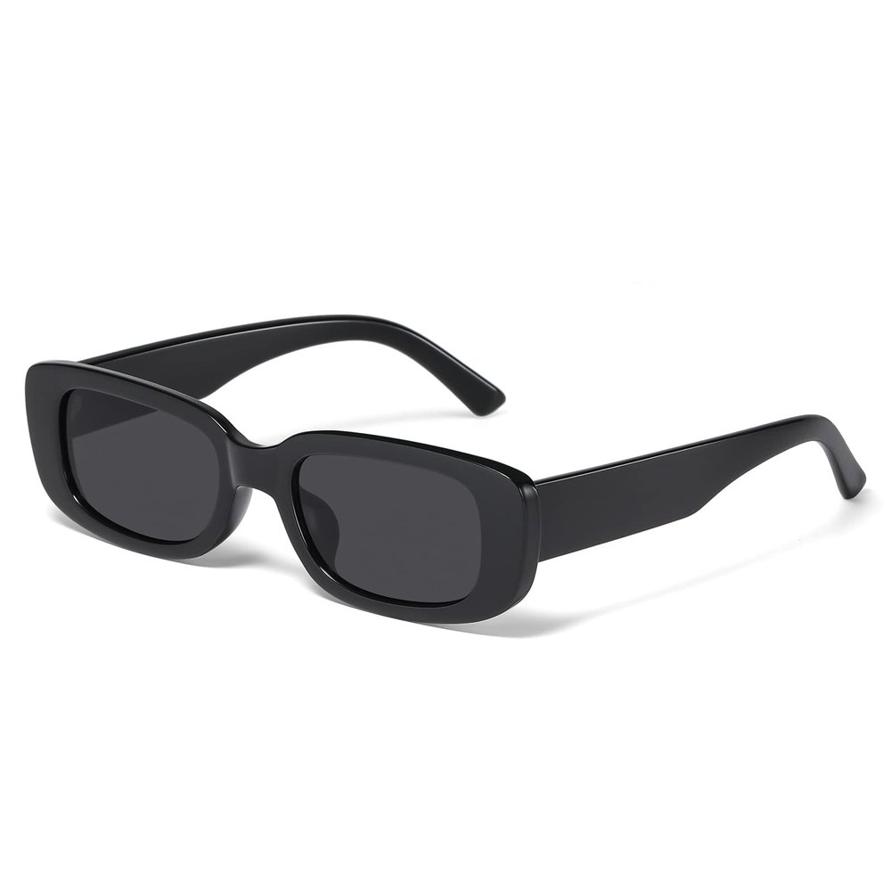 JASPIN Rectangle Sunglasses for Women Men Trendy Y2k Retro 90s Sun Glasses UV Protection Cool Square Frame