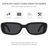 JASPIN Rectangle Sunglasses for Women Men Trendy Y2k Retro 90s Sun Glasses UV Protection Cool Square Frame view 4