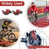 HERCHR Mechanical Disc Brake Set, Front and Rear Bicycle Bike Disc Brake Calipers Compatible with 160mm Rotor Mounting Adapter MTB Bike Cycling Bicycle Caliper Accessories(red) view 2