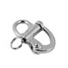 2/4 Pcs Marine 316 Stainless Steel Fixed Eye Snap Shackle, Quick Release Boat Anchor Chain Eye Jaw Swivel Stainless Snap Shackle Hook (4, 69mm) view 2