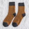 Fashion Men Winter Fleece Socks Soft Warm Home Indoor Floor Socks Winter Sleep Socks (Yellow, One Size) view 2