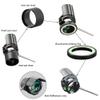 ZSHJGJR Archery Bow Sight Compound Bow Scope Sight Single Pin 0.019" Optical Fiber 2X 4X 6X 8X Lens Optical Fiber Sight for Hunting Shooting Accessory (Black, 2X) view 2