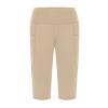 Capri Leggings for Women Knee Length High Waisted Yoga Pants Casual Summer Workout Exercise Bike Shorts with Pockets view 4