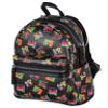 INTIMO MTV Music Television '80s Logo Tossed Print Zippered Mini Small Backpack Bag 10." view 1