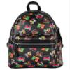 INTIMO MTV Music Television '80s Logo Tossed Print Zippered Mini Small Backpack Bag 10." view 2