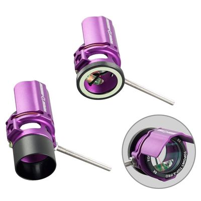 ZSHJGJR Archery Bow Sight Compound Bow Scope Sight Single Pin 0.019" Optical Fiber 2X 4X 6X 8X Lens Optical Fiber Sight for Hunting Shooting Accessory (Purple, 8X)