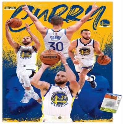 NBA Golden State Warriors - Stephen Curry 22 Wall Poster with Push Pins