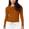 Adar Uniforms Underscrubs for Women - Long Sleeve Comfort Tee - 2900 - Caramel - XXS view 1