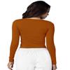 Adar Uniforms Underscrubs for Women - Long Sleeve Comfort Tee - 2900 - Caramel - XXS view 2