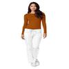 Adar Uniforms Underscrubs for Women - Long Sleeve Comfort Tee - 2900 - Caramel - XXS view 4