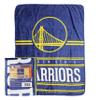 Northwest NBA Dual Vision 45 X 60 Silk Touch Throw Blanket, 200 GSM, Golden State Warriors view 2