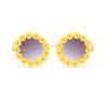 JINHUIBBA Girls round Flower Sunglasses Flower Cute Glasses UV 400 Protection for Outdoor Beach view 2