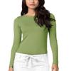 Adar Underscrubs for Women - Long Sleeve Underscrub Comfort Tee - 2900 - Spring Leaf - L view 1