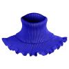 Collar-Warm Ladies Turtleneck Artificial Turtleneck-Turtleneck-Detachable Knit Scarf Plaid Shawls And Wraps view 1