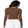 Adar Uniforms Underscrubs for Women - Long Sleeve Comfort Tee - 2900 - Mocha Quartz - 3X view 2