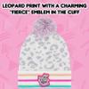L.O.L. Surprise Beanie Hat and Gloves Set, Kids Cuffed Knitted Winter Cap with Pom and Matching Mittens, Grey, One Size view 3