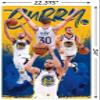 Trends International NBA Golden State Warriors - Stephen Curry 22 Wall Poster, 34L x 22.4W, Poster & Clip Bundle view 3