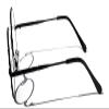 V.W.E. Kids Children Size Hippie Round Circle Lens Lennon Metal Clear Lens Glasses (Age 3-12) (Black) view 3