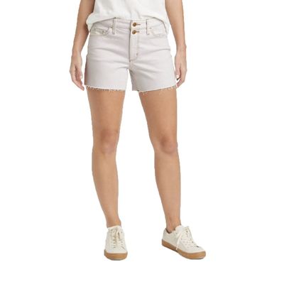 Universal Thread Women's High-Rise Vintage Midi Jean Shorts - Size 0/25 - (Off-White)