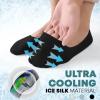 1 Pair Breathable Ice Silk Socks Low Cut Socks For Mens And Womens Ultra Low Cut Non Wool Slipper Socks for Men Indoor view 3
