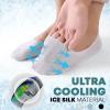 1 Pair Breathable Ice Silk Socks Low Cut Socks For Mens And Womens Ultra Low Cut Non Wool Slipper Socks for Men Indoor view 4
