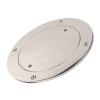 Diydeg Deck Plate, 7.32in OD 5.31in ID 316 Marine Grade Stainless Steel Round Access Panel Deck Plate Hatch Mirror Polishing with Pre Drilled Hole, Waterproof Inspection Hatch for Various Marine Boat view 1