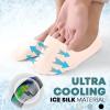 1 Pair Breathable Ice Silk Socks Low Cut Socks For Mens And Womens Ultra Low Cut Non Wool Slipper Socks for Men Indoor view 3