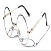 V.W.E. Kids Children Size Hippie Round Circle Lens Lennon Metal Clear Lens Glasses (Age 3-12) (Gold) view 1