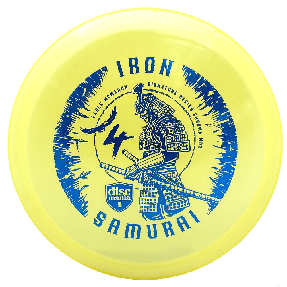 Discmania Signature Series - Eagle McMahon Iron Samurai 4 Chroma C-Line MD3  Do It All Mid-Range Disc Golf Mid-Range Driver (177-180g)