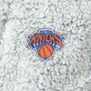 Northwest NBA New York Knicks Sherpa Bath Robe, 26" x 47", Gray view 4