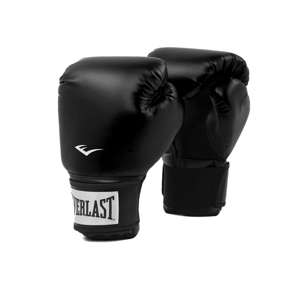 Everlast Prostyle 2 Boxing Gloves | Training & Heavy Bag Gloves | Synthetic Leather | Men & Women | Heavy Bag & Mitt Work | Ventilated Mesh Palm | Triple-Layer Foam | Black, 14 oz