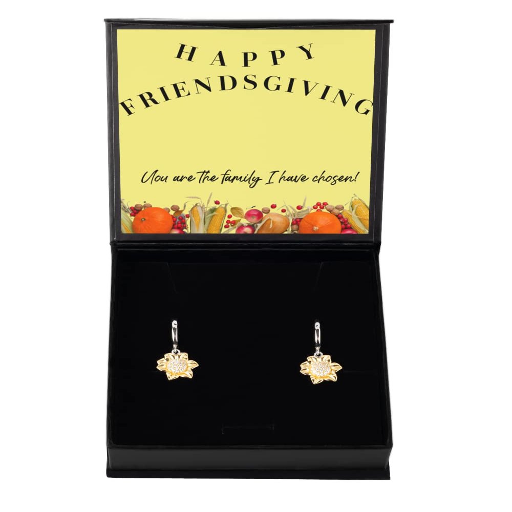 Sunflower Earrings Friendsgiving Gift, Hostess Gift, Gift for Best Friend, Mother in Law Gift, Thank You Gift