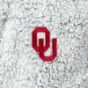 NORTHWEST NCAA Oklahoma Sooners Sherpa Bath Robe, 26" x 47", Gray view 4