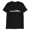 1963 'Vette C2 Stingray Split Window Coupe American Classic Collector Car Short-Sleeve Unisex T-Shirt Black view 1