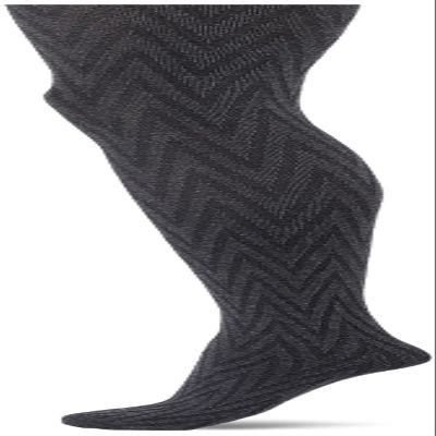 Berkshire Womens V-design With Control Top And Reinforced Toe Tights, Dark Grey, 5X-6X US