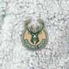 Northwest NBA Milwaukee Bucks Sherpa Bath Robe, 26" x 47", Gray view 4