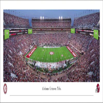 Alabama Football at Twilight - Unframed 40 x 13.5 Poster by Blakeway Panoramas