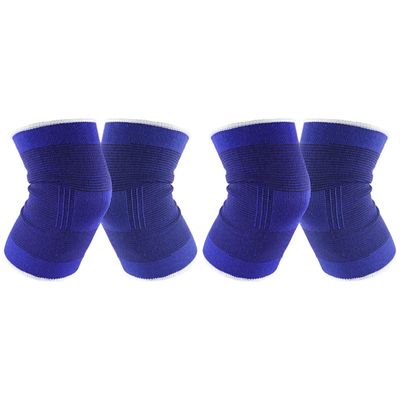 Healifty 2pairs Knee Pads for Men Women Polyamide Protective Covers Lightweight Soft Texture Knee Pads for Running Cycling Exercise Selection