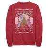 Fifth Sun Care Bears Xmas Sweater Mens Pullover Crew Fleece, Red, Medium view 1